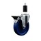 Service Caster 4'' Solid Poly Swivel 1-3/8'' Expanding Stem Caster with Brake SCC-EX20S414-SPUS-PLB-138 - alternate 1